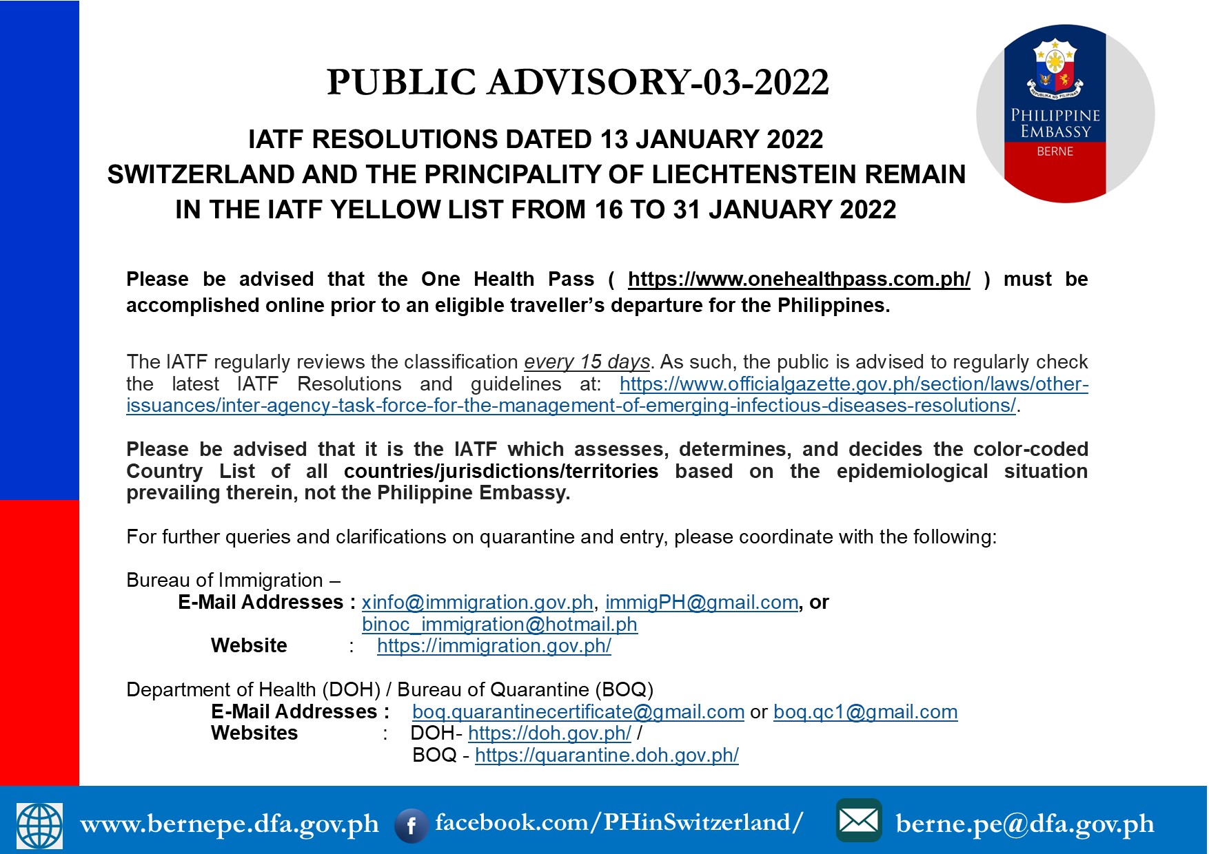 3PA 03 2022 IATF RESOLUTIONS DATED 13 JANUARY 2022