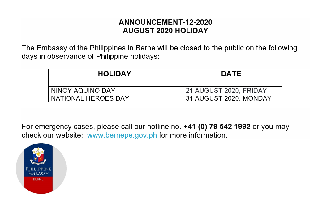 A 12 2020 AUGUST 2020 HOLIDAY