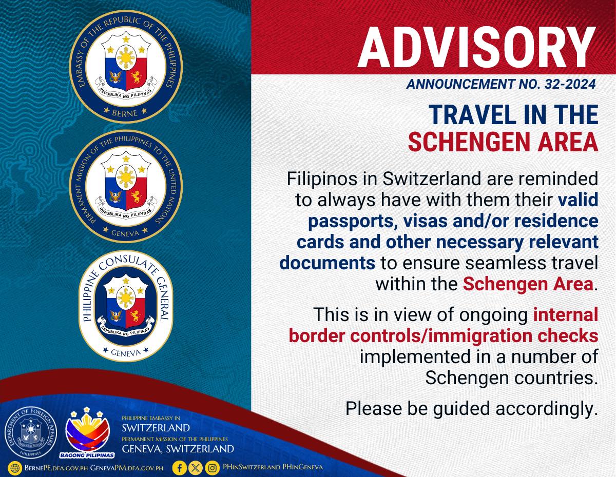 Announcement 32 2024 Travel in the Schengen Area