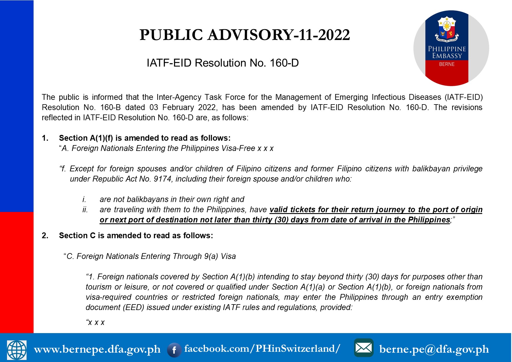 PA 11 2022 IATF EID Resolution No. 160 D.1 jpg