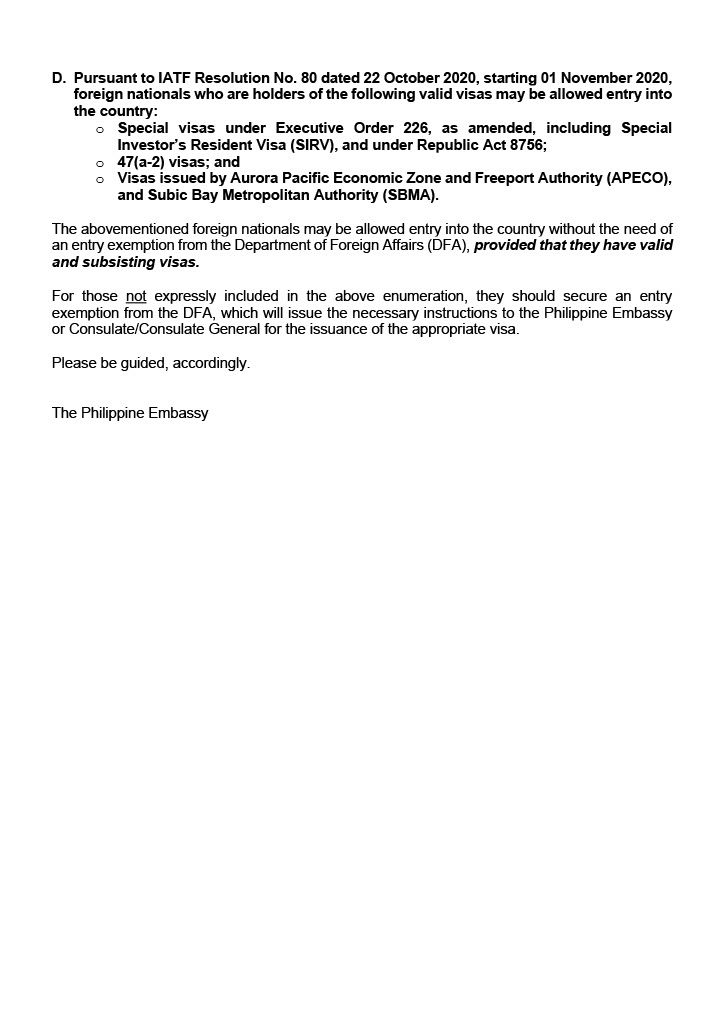 PA 31 2020 BON THE UPDATED EXEMPTIONS FROM THE TEMPORARY SUSPENSION OF VISA ISSUANCE AND ENTRY RESTRICTIONS1024 2